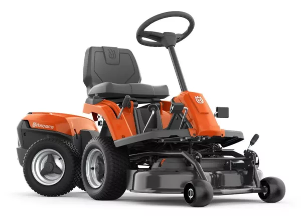 Tondeuse frontale sans fil Husqvarna R 112iC avec plateau de coupe Combi 85, batterie et chargeur - modèle 2025-Neuf