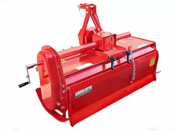Fraise rotative pour tracteur série moyenne-légère AgriEuro modèle RS 145 avec kit déplacement manuel